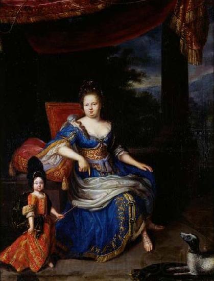 Constantijn Netscher Portrait de la princesse Palatine Germany oil painting art